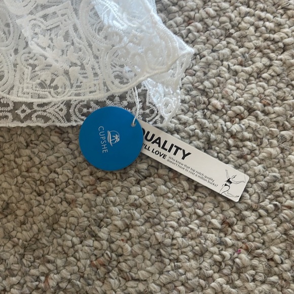 Cupshe Brynlee Scoop Elastic Waist Short Cover-Up Dress - Picture 7 of 7